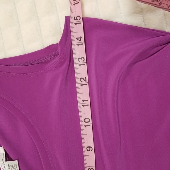 Kenneth Cole NY XS sleeveless top tunic, polyester, gathered on the sides. - Picture 5 of 5